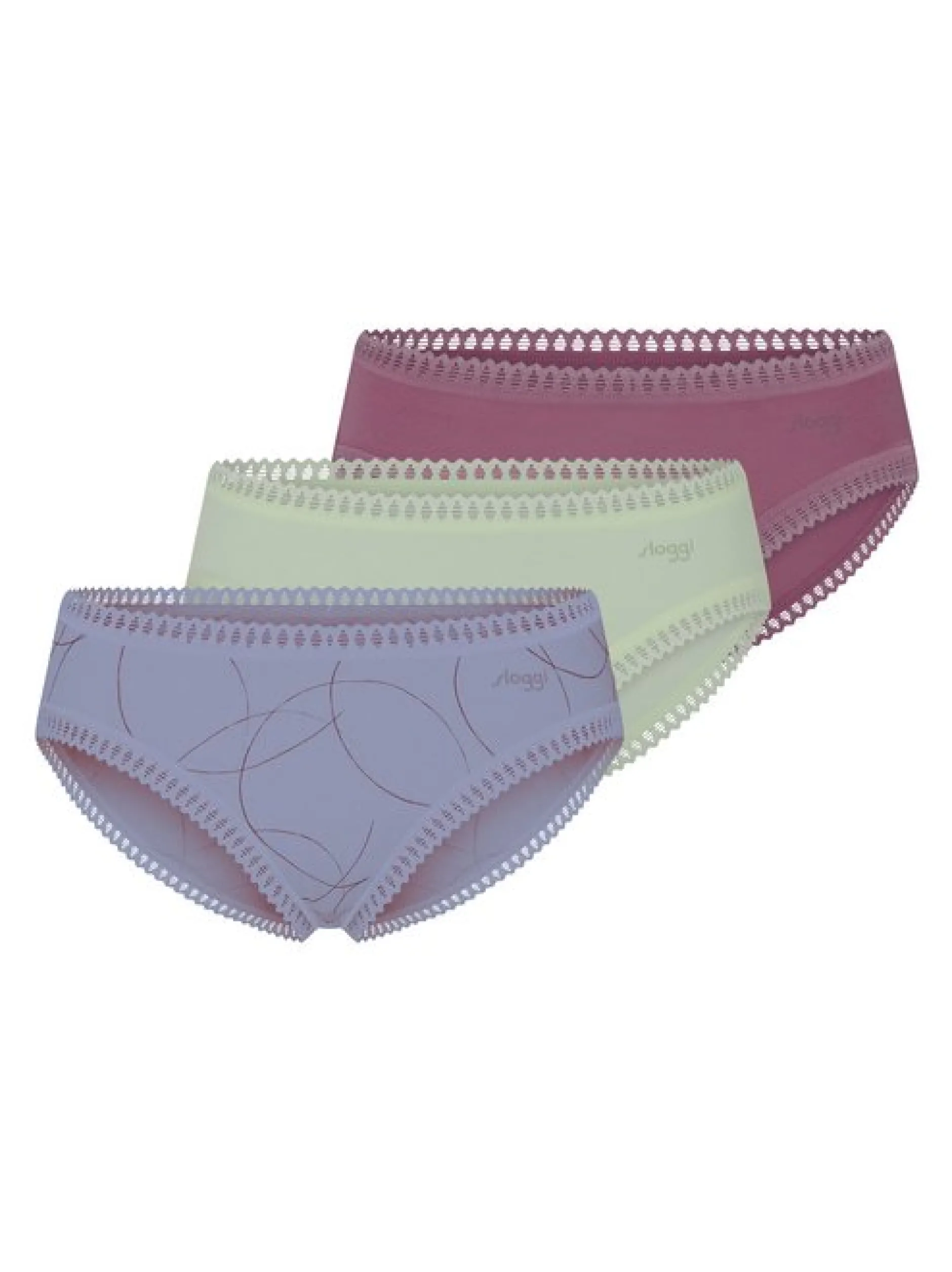 sloggi Damen Mini Slip - 3er Pack GO Crush in grün