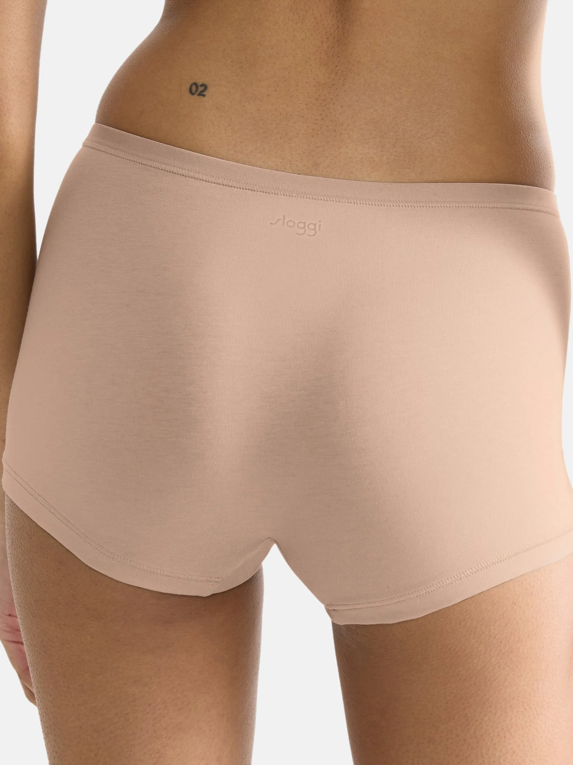sloggi Damen Short Slip - 3er Pack GO Daily Cotton in beige