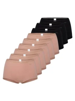 sloggi Damen Short Slip - 9er Pack GO Crush in braun