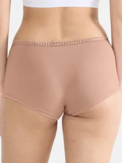 sloggi Damen Short Slip - 6er Pack GO Crush in braun