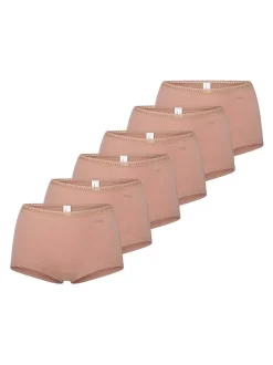 sloggi Damen Short Slip - 6er Pack GO Crush in braun