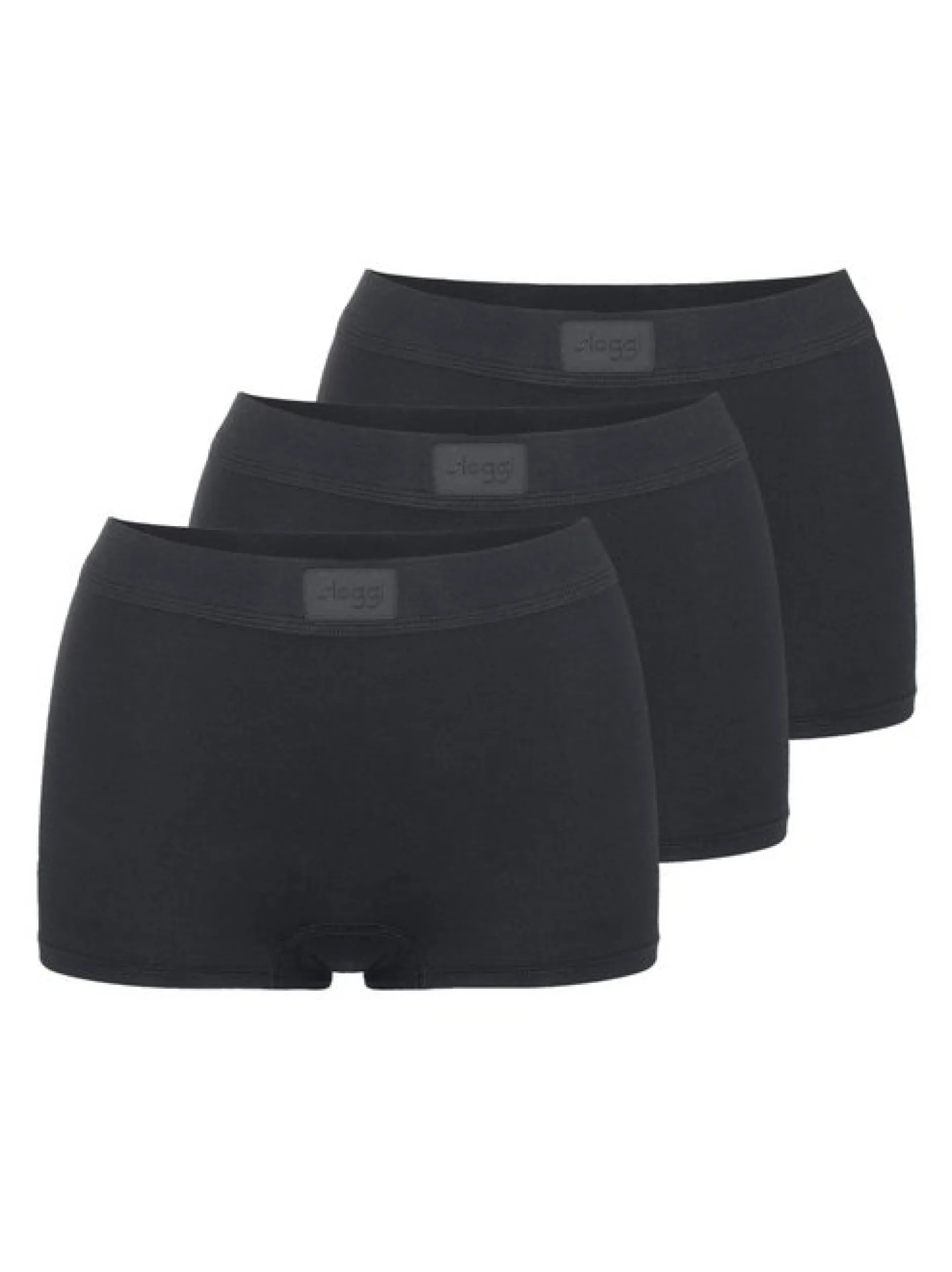 sloggi Damen Short Slip - 3er Pack Double Comfort T in schwarz