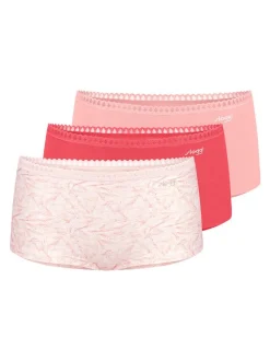 sloggi Damen Short Slip - 3er Pack GO Crush in rosa