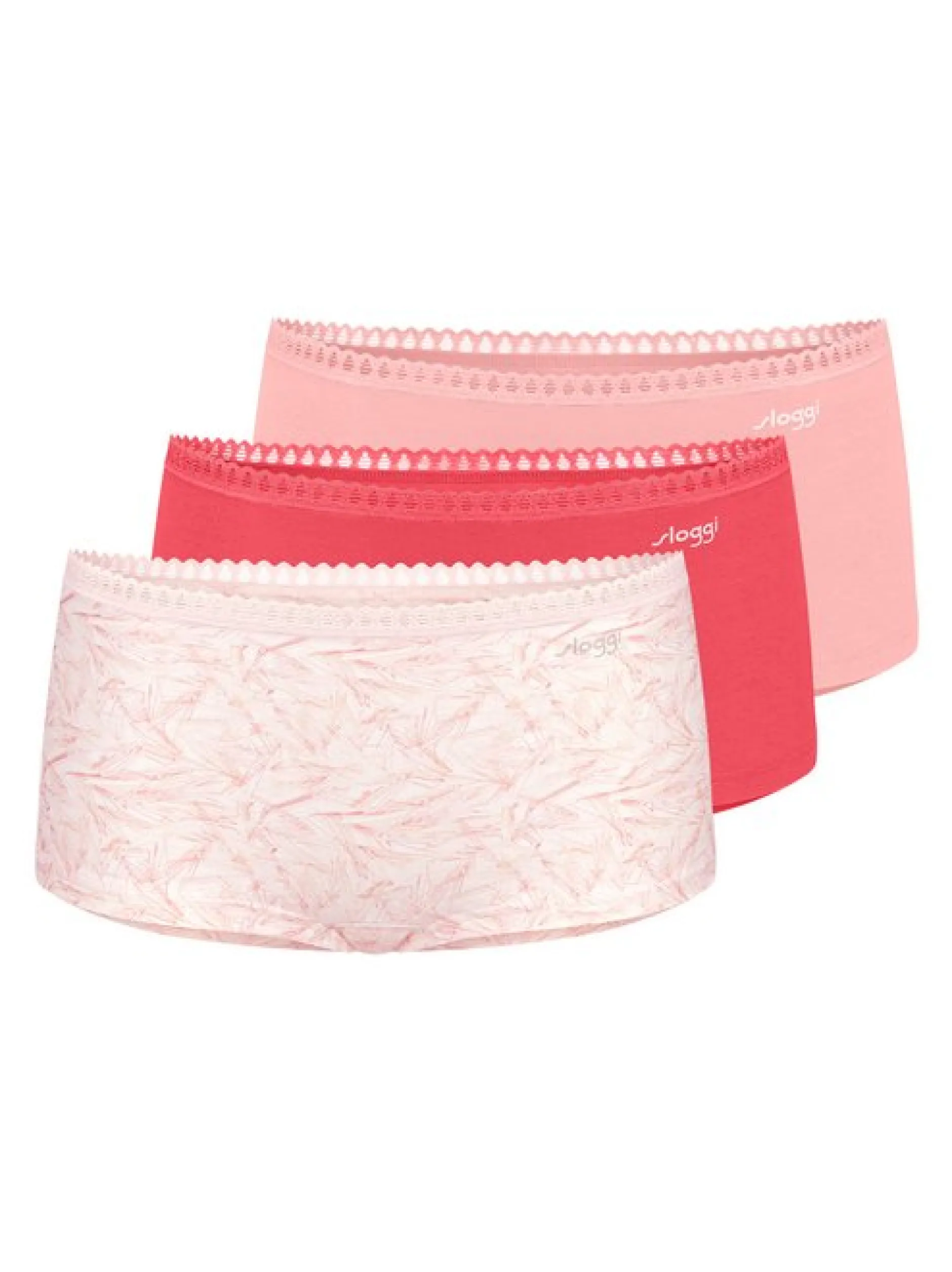 sloggi Damen Short Slip - 3er Pack GO Crush in rosa