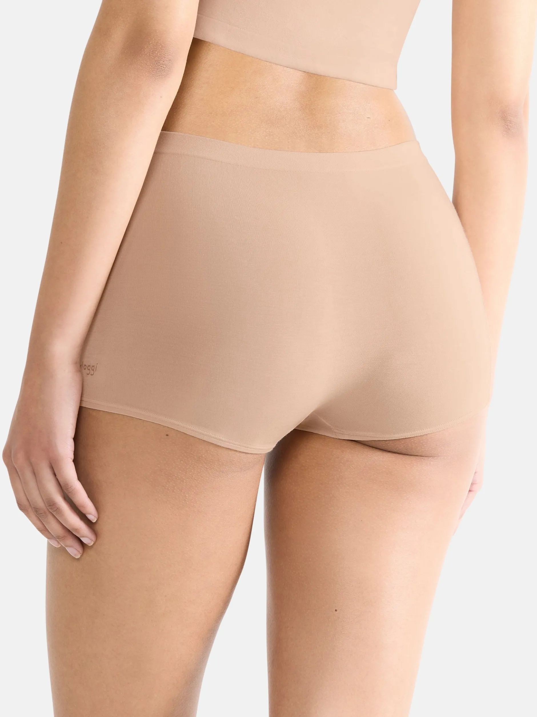 sloggi Damen Short Slip - 4er Pack GO Sense in braun