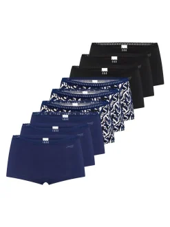 sloggi Damen Short Slip - 9er Pack GO Crush in mehrfarbig blau
