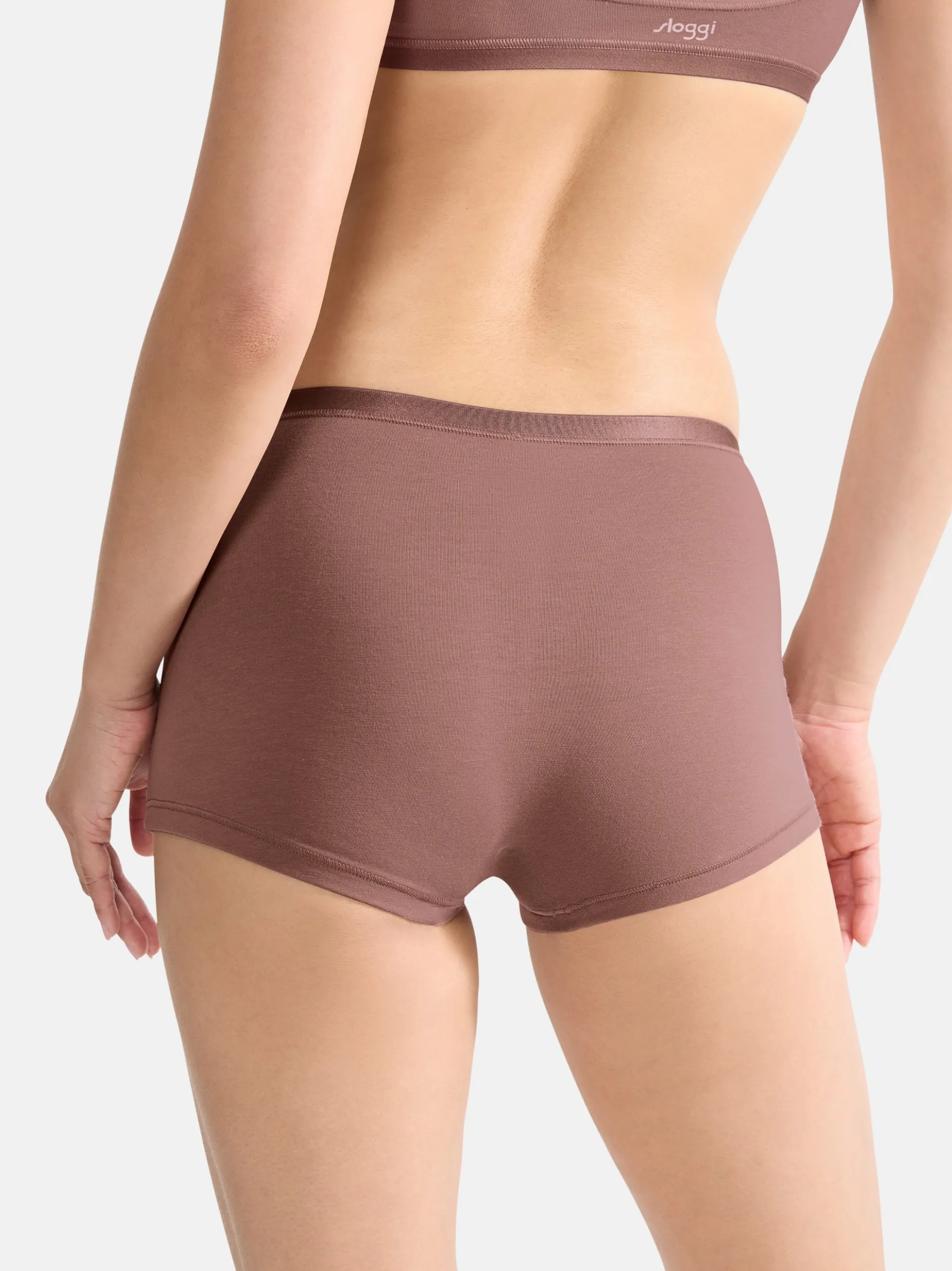 sloggi Damen Short Slip - 9er Pack GO Daily Cotton in braun