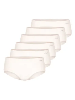 sloggi Damen Short Slip - 6er Pack ZERO Microfibre in beige vanille