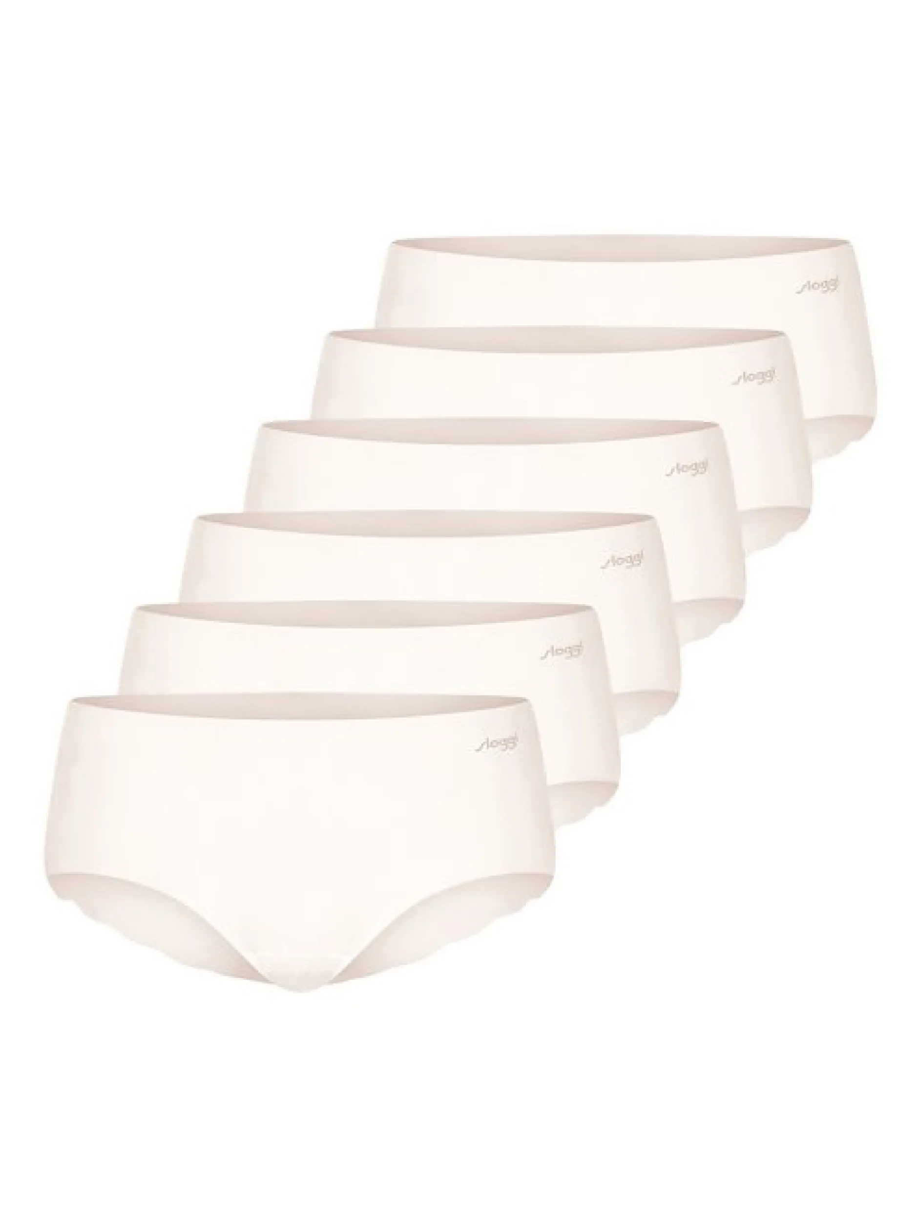 sloggi Damen Short Slip - 6er Pack ZERO Microfibre in beige vanille