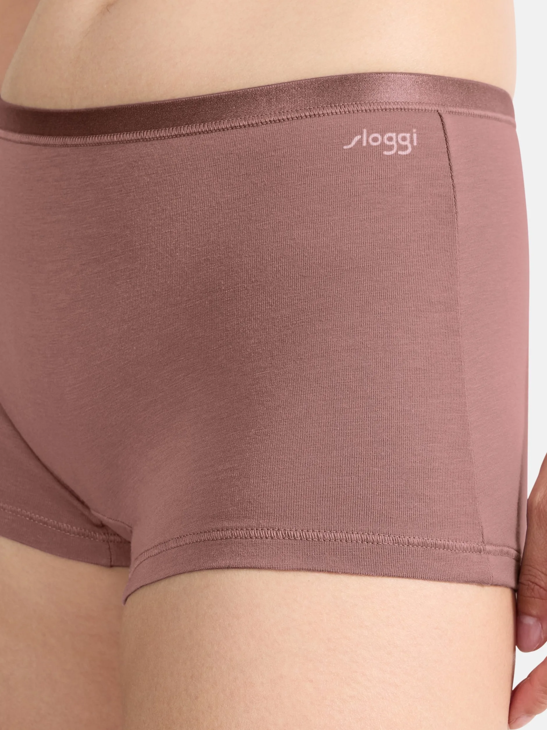 sloggi Damen Short Slip - 6er Pack GO Daily Cotton in braun
