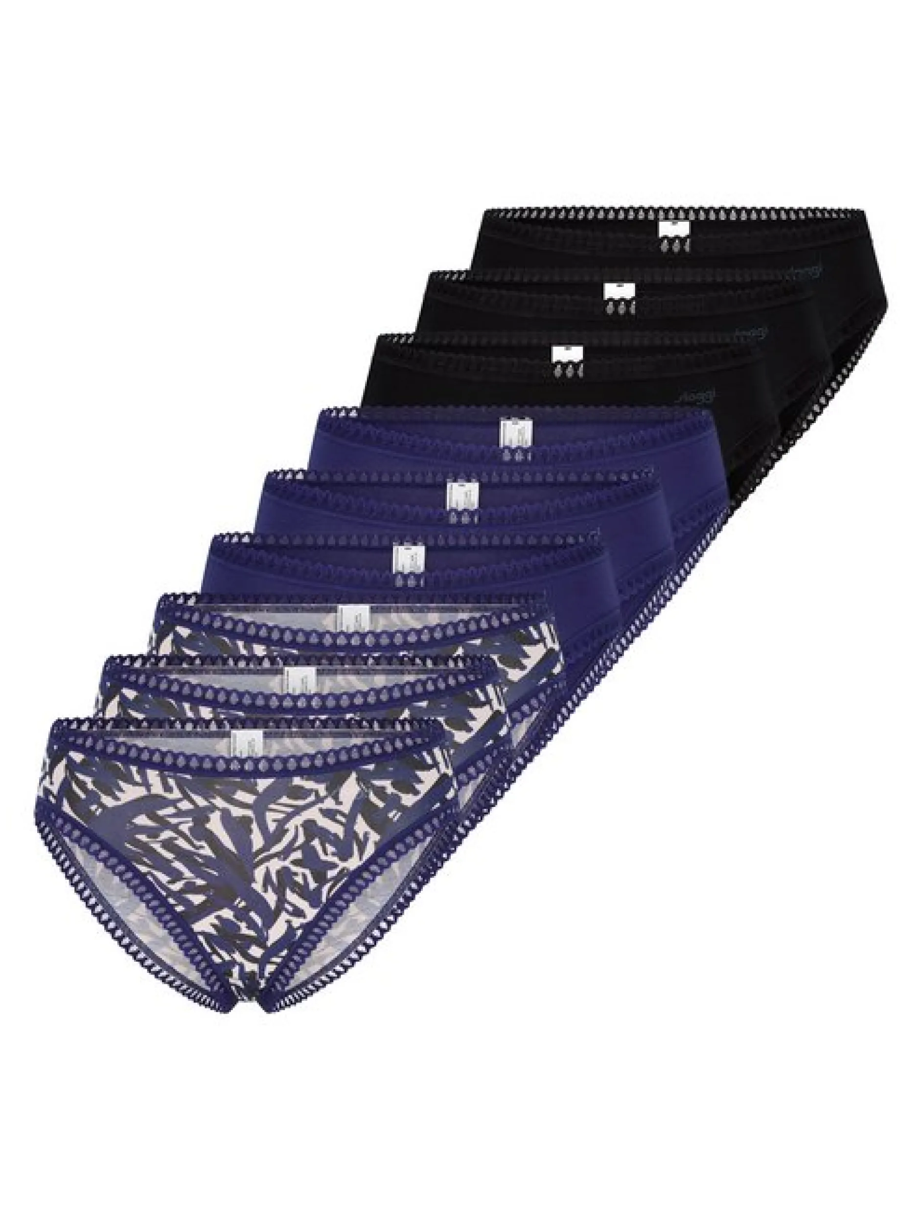 sloggi Damen Slip - 9er Pack GO Crush in mehrfarbig blau