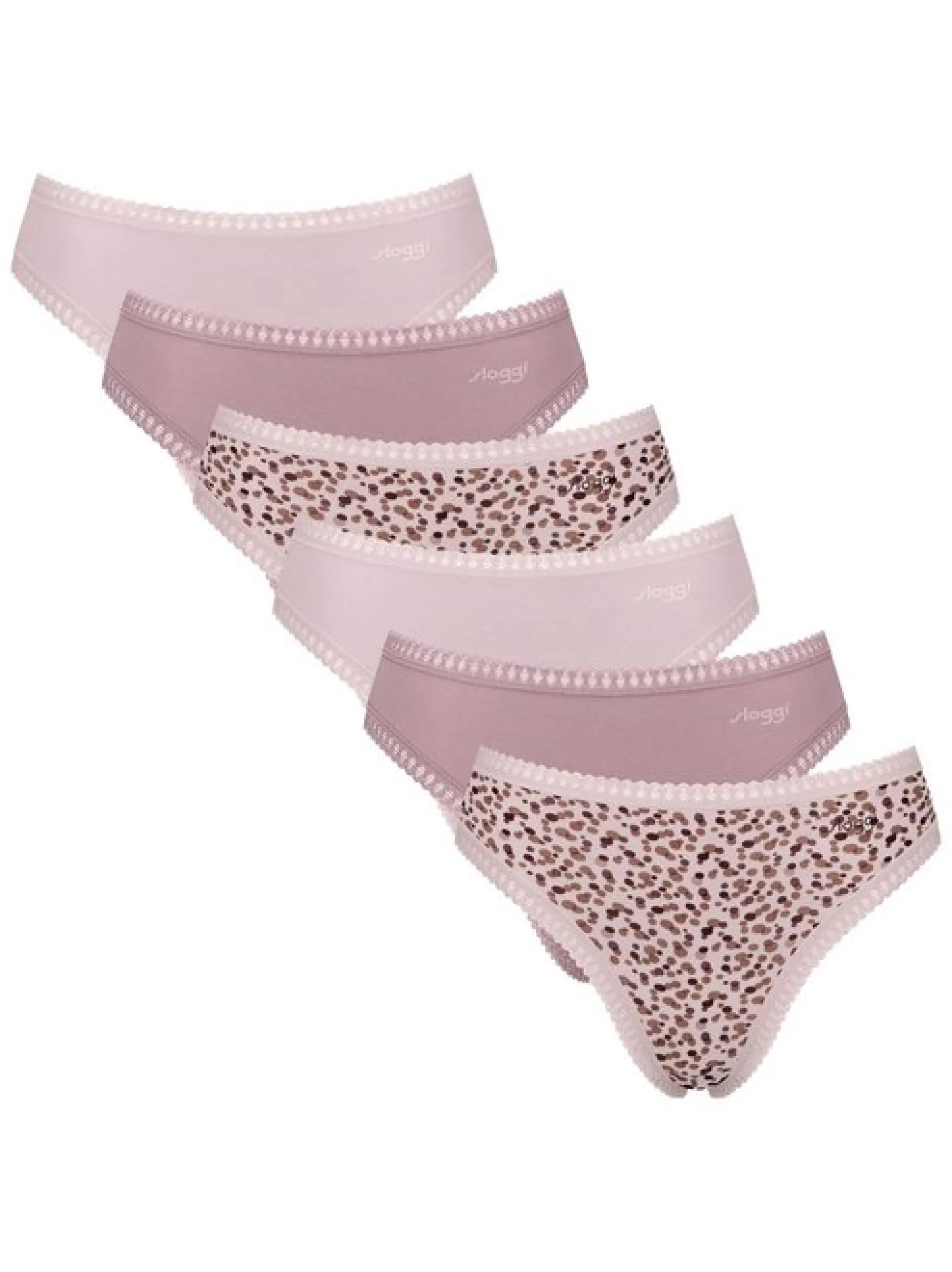 sloggi Damen Slip 6er Pack in rosa