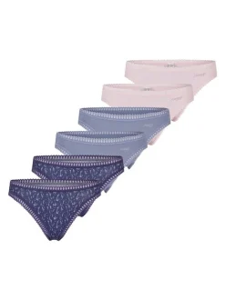 sloggi Damen String - 6er Pack GO Crush in blau
