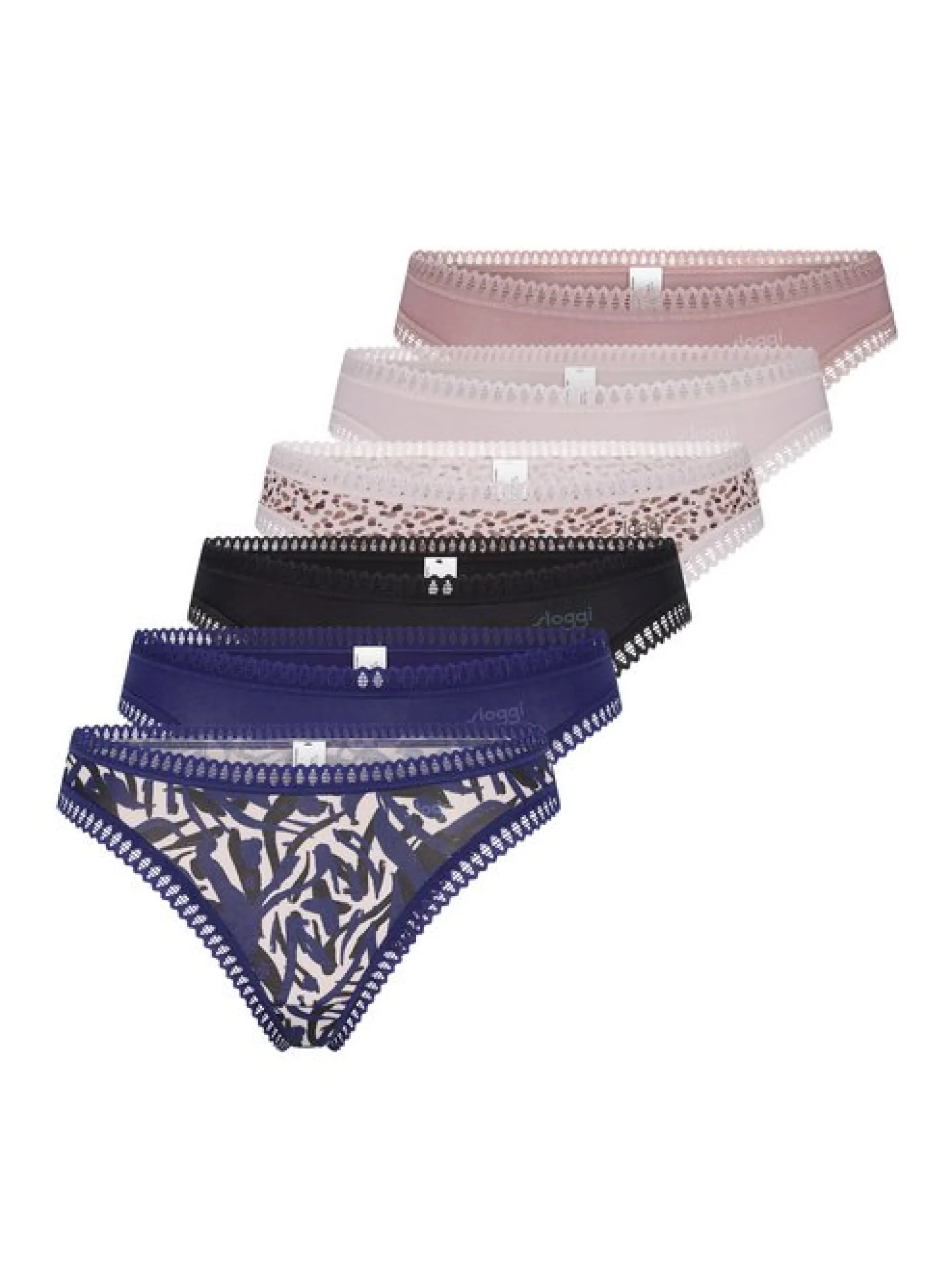 sloggi Damen String - 6er Pack GO Crush in mehrfarbig