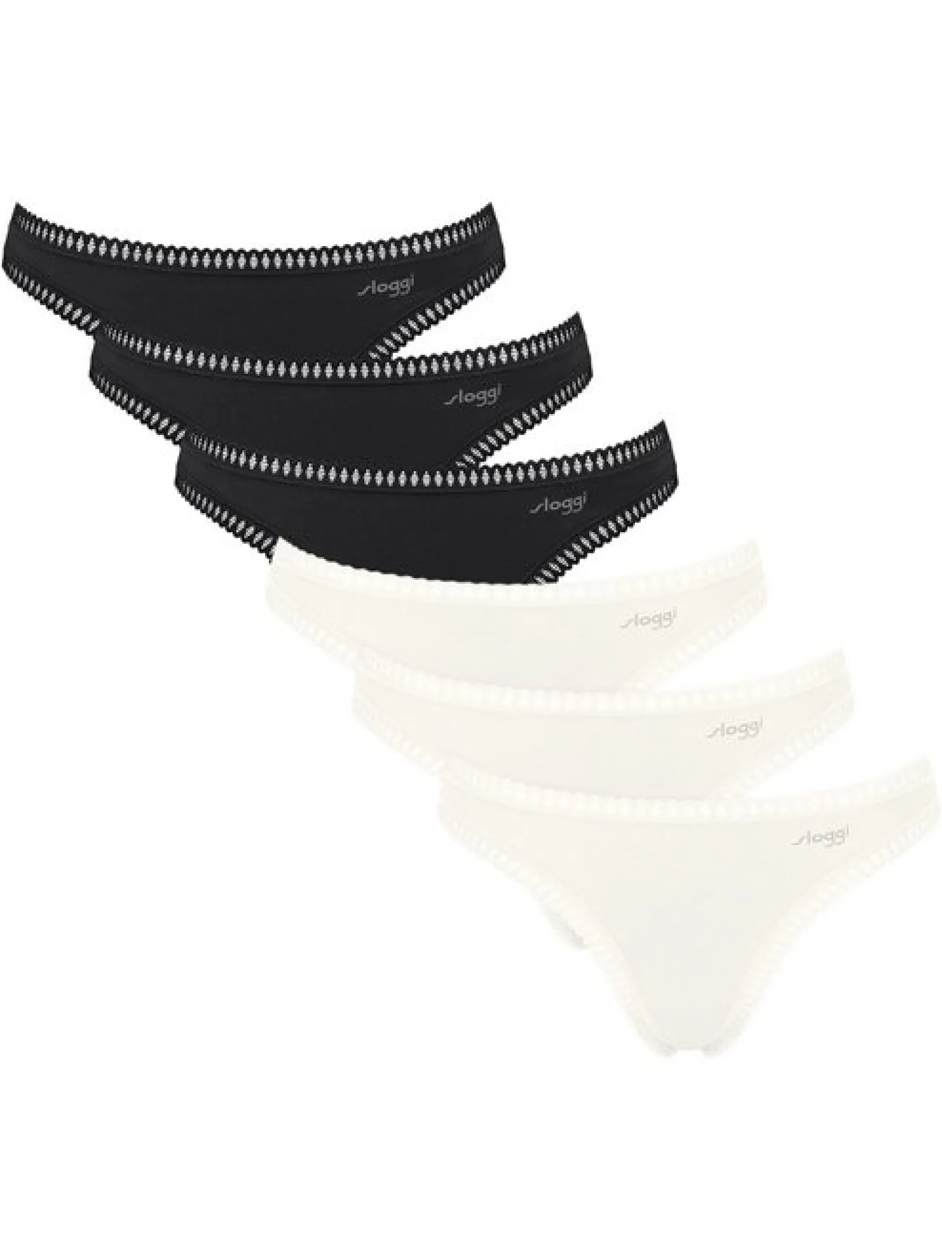 sloggi Damen String 6er Pack in mehrfarbig