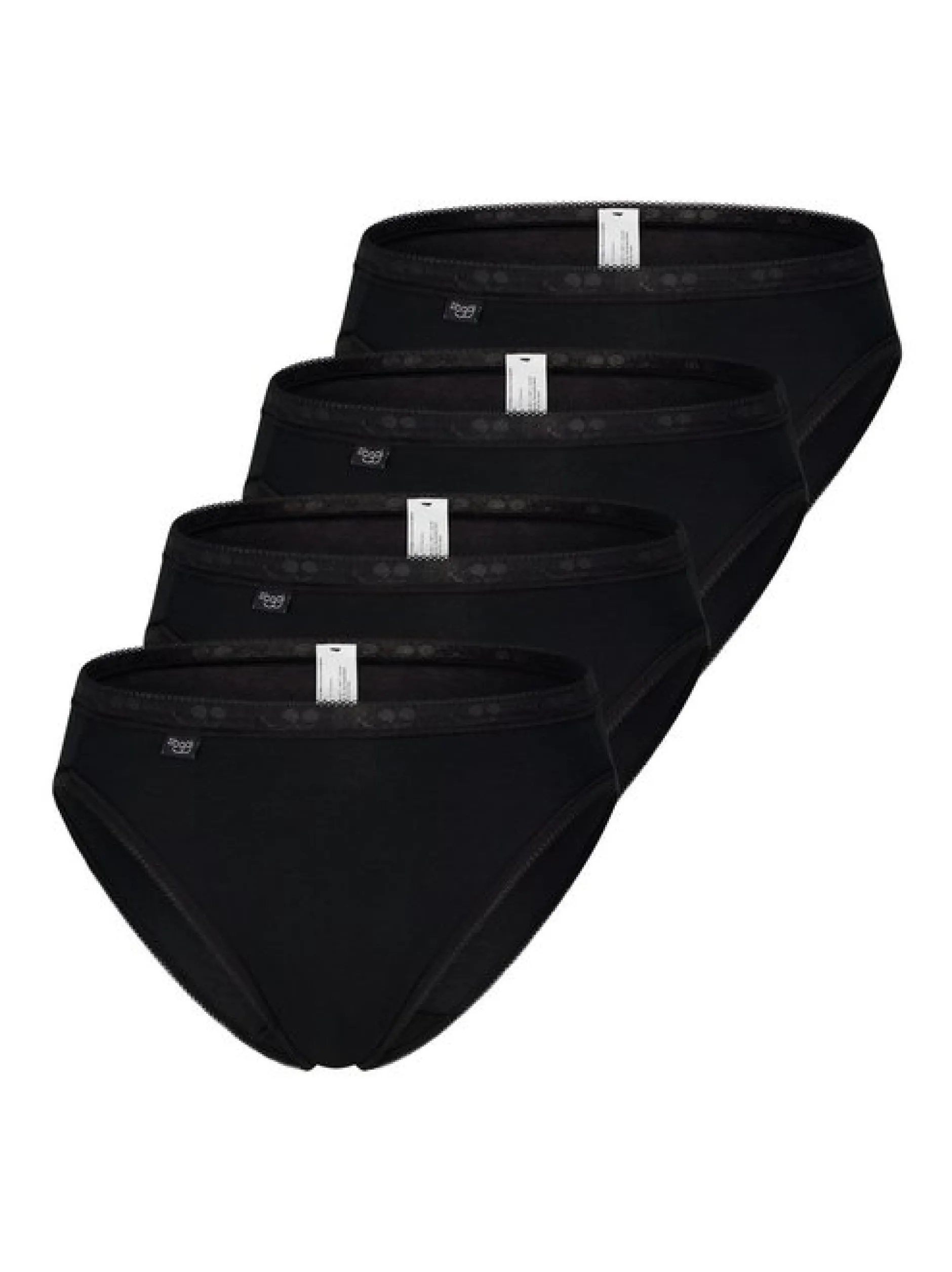 sloggi Damen Tai Slip - 4er Pack Basic+ in schwarz