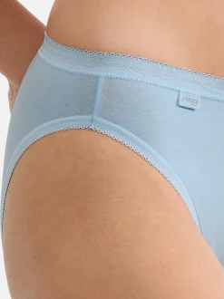 sloggi Damen Tai Slip - 6er Pack Basic+ in hellblau