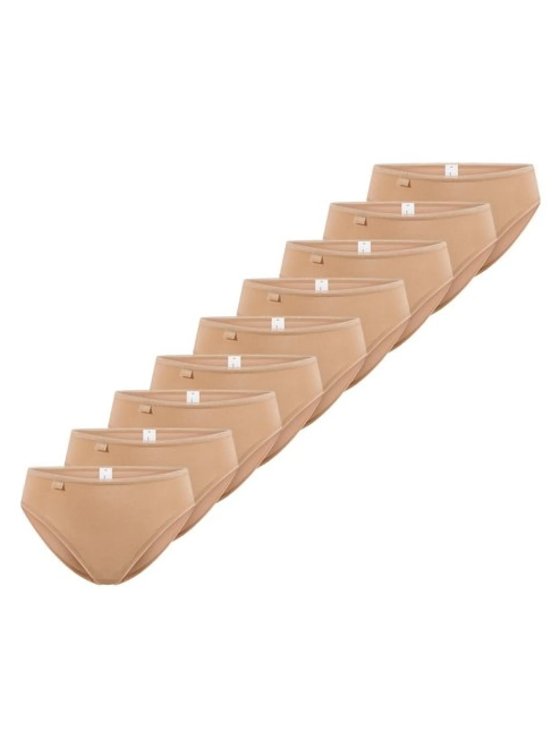 sloggi Damen Tai Slip - 9er Pack 24/7 Cotton in beige