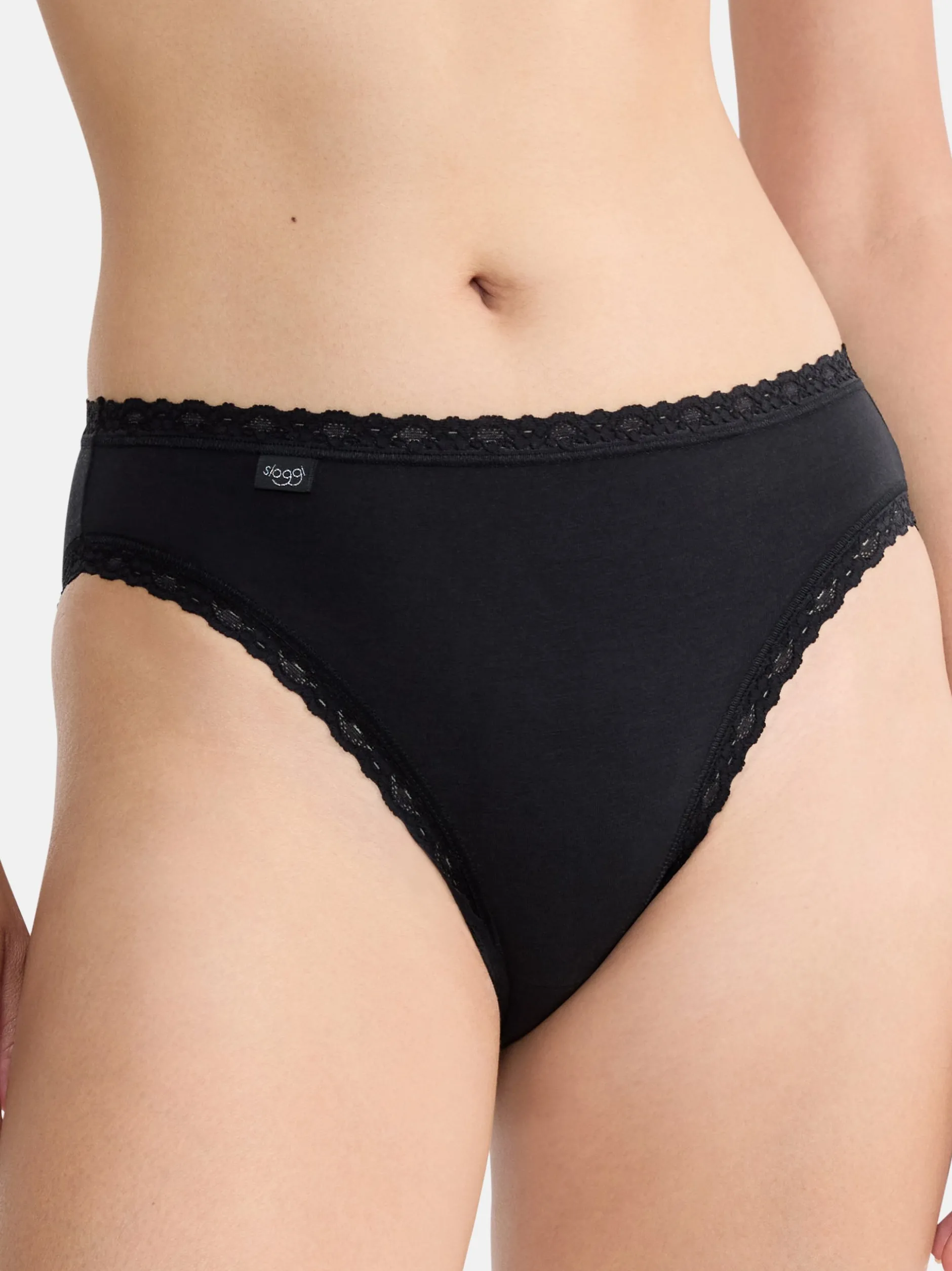 sloggi Damen Tai Slip - 9er Pack 24/7 Cotton Lace in braun