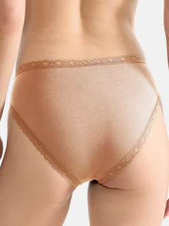 sloggi Damen Tai Slip - 9er Pack 24/7 Cotton Lace in braun