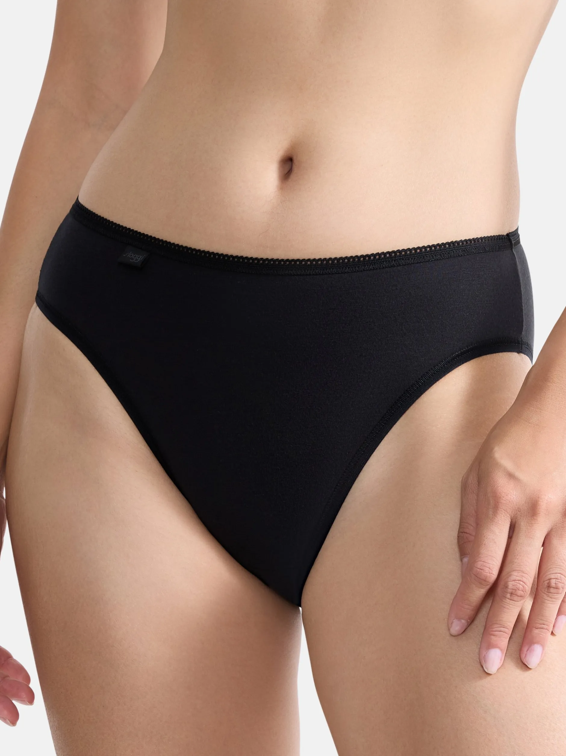 sloggi Damen Tai Slip - 9er Pack 24/7 Cotton in schwarz