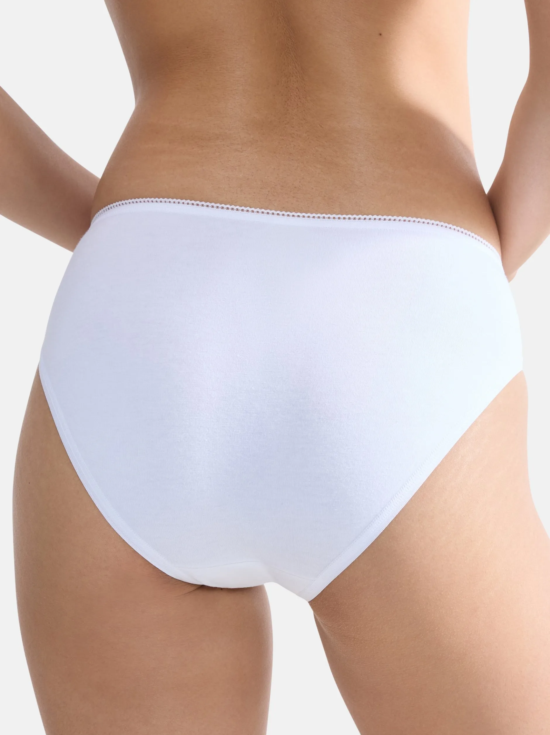 sloggi Damen Tai Slip - 9er Pack 24/7 Cotton in weiß