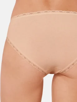 sloggi Damen Tai Slip - 6er Pack 24/7 Cotton Lace in beige