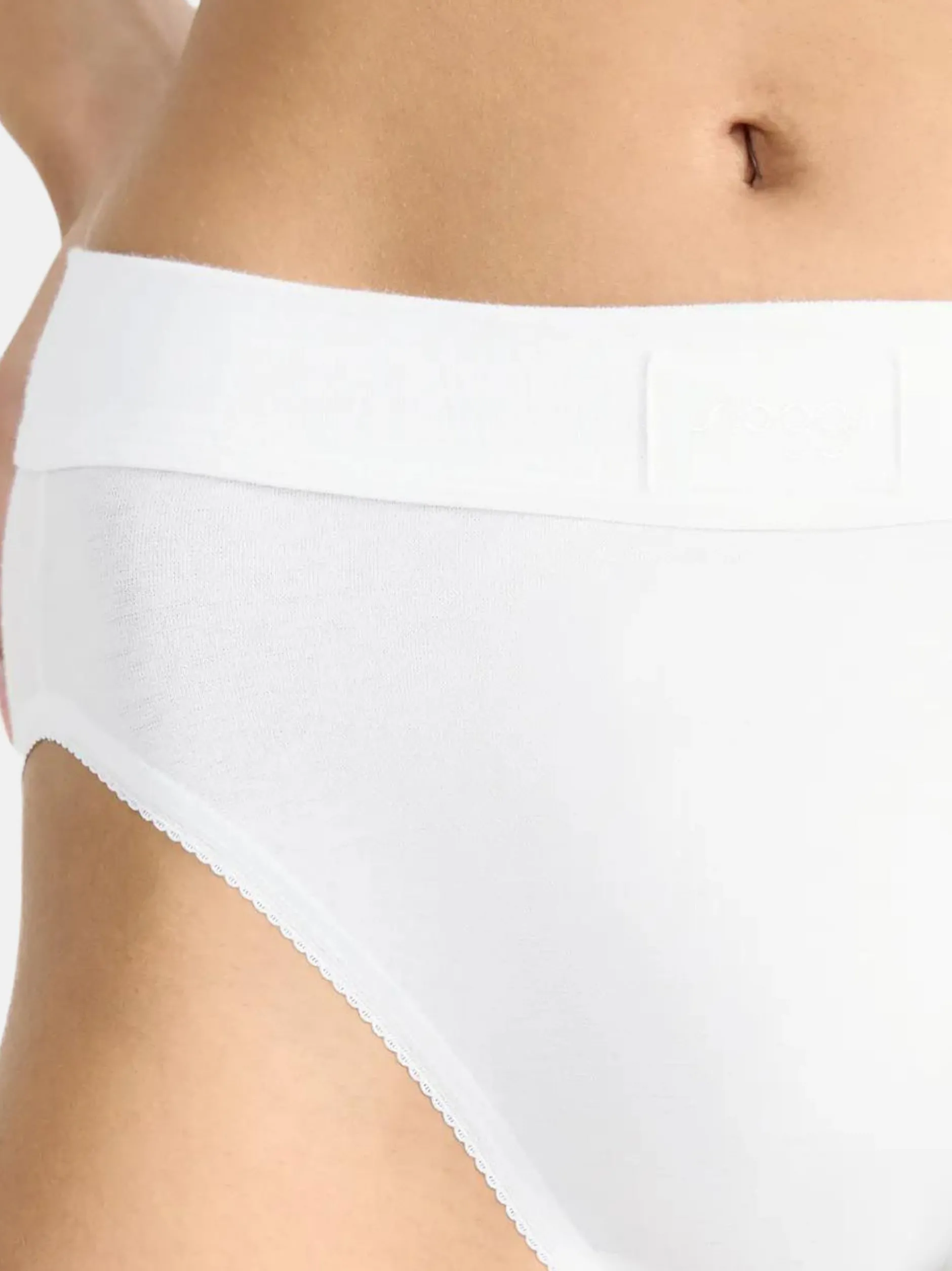 sloggi Damen Tai Slip - 3er Pack Double Comfort T in weiß