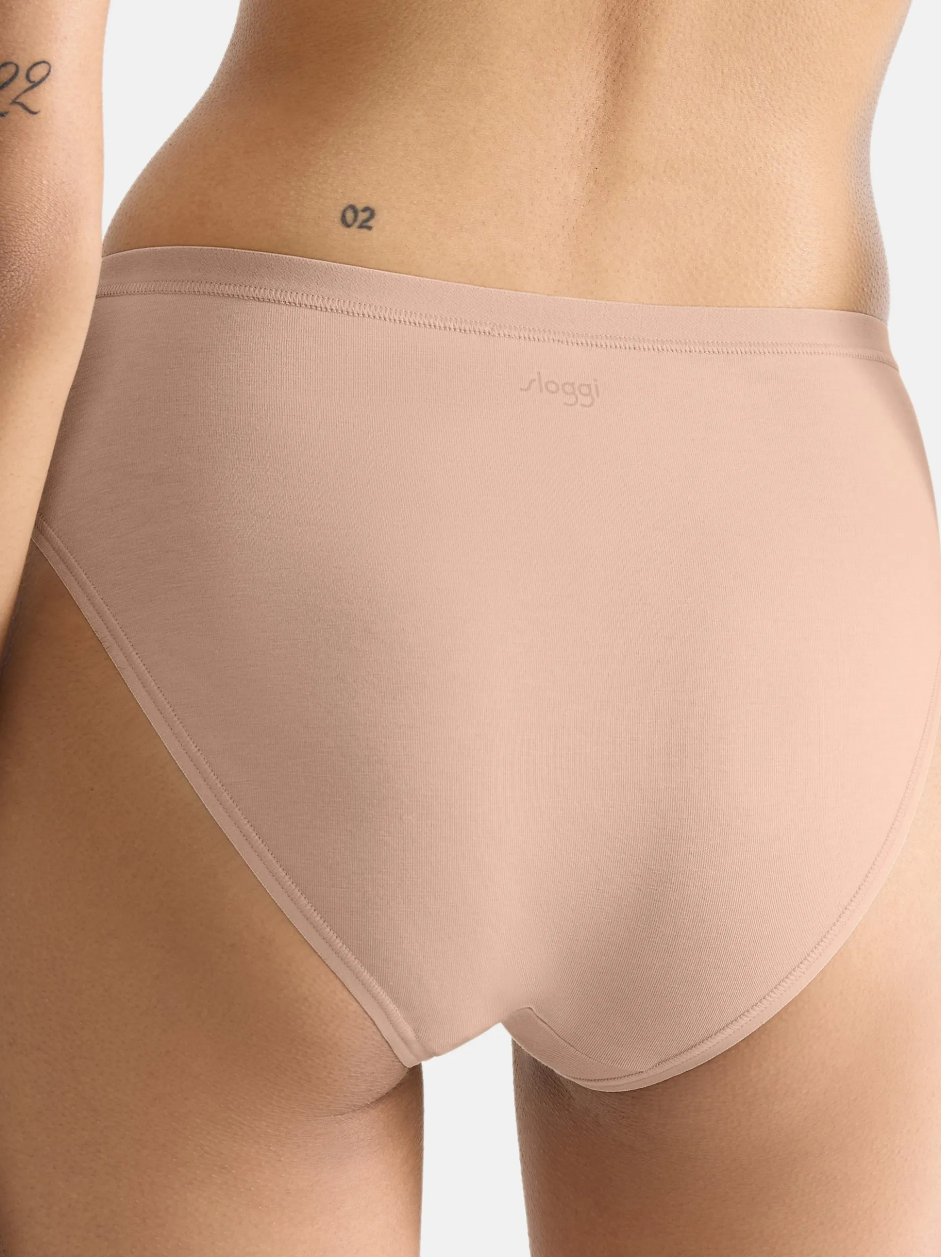 sloggi Damen Tai Slip - 3er Pack GO Daily Cotton in beige
