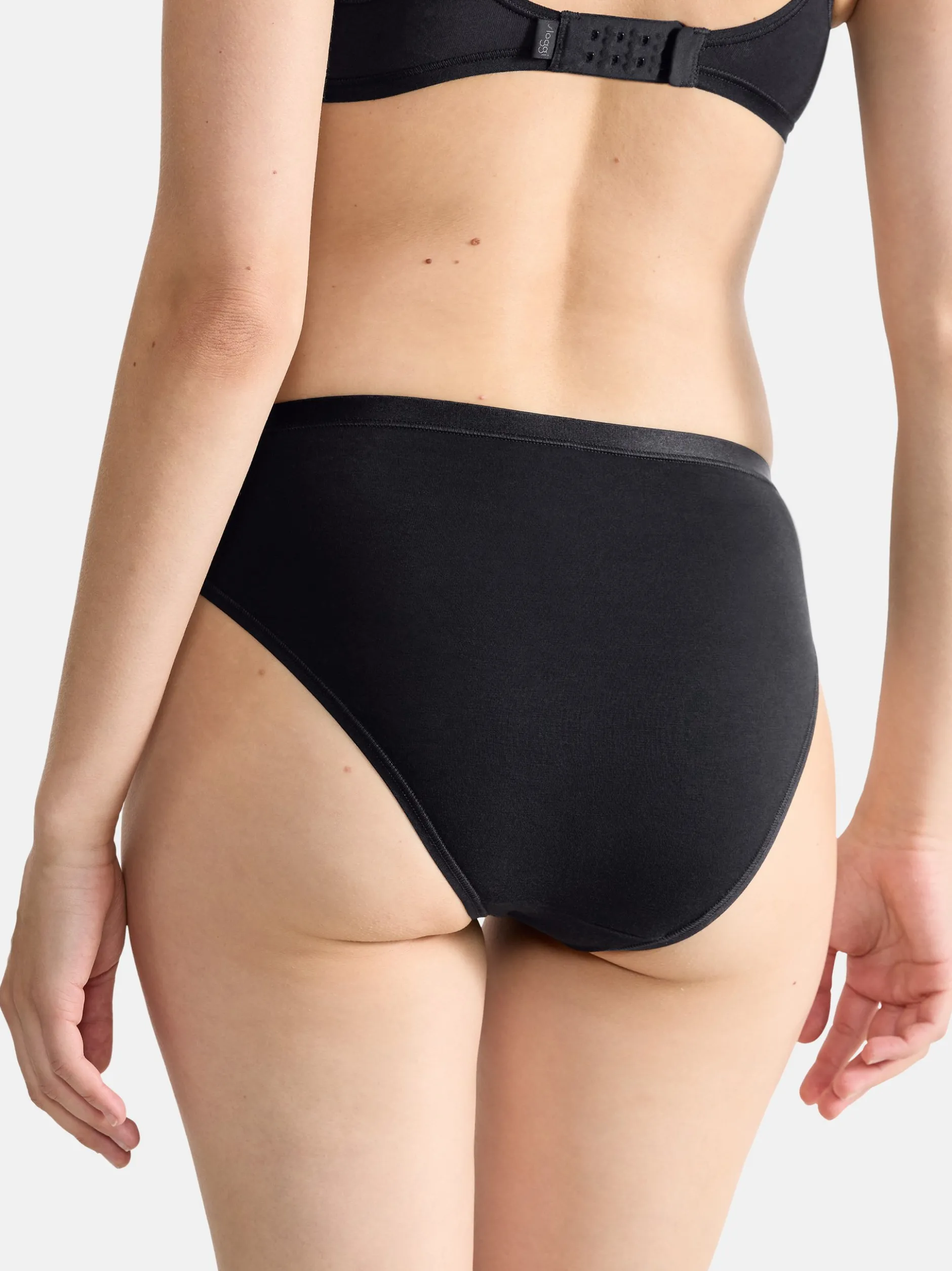 sloggi Damen Tai Slip - 6er Pack GO Daily Cotton in schwarz