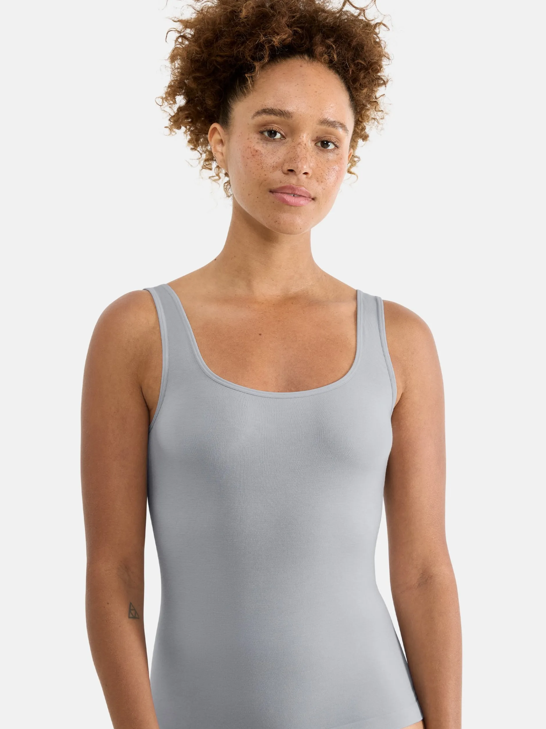 sloggi Damen Unterhemd - 3er Pack GO Sense in grau