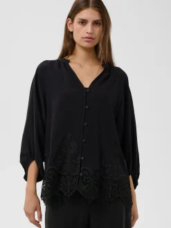 Soaked in Luxury Damen Bluse SLZinaida in schwarz
