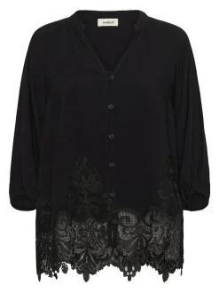 Soaked in Luxury Damen Bluse SLZinaida in schwarz