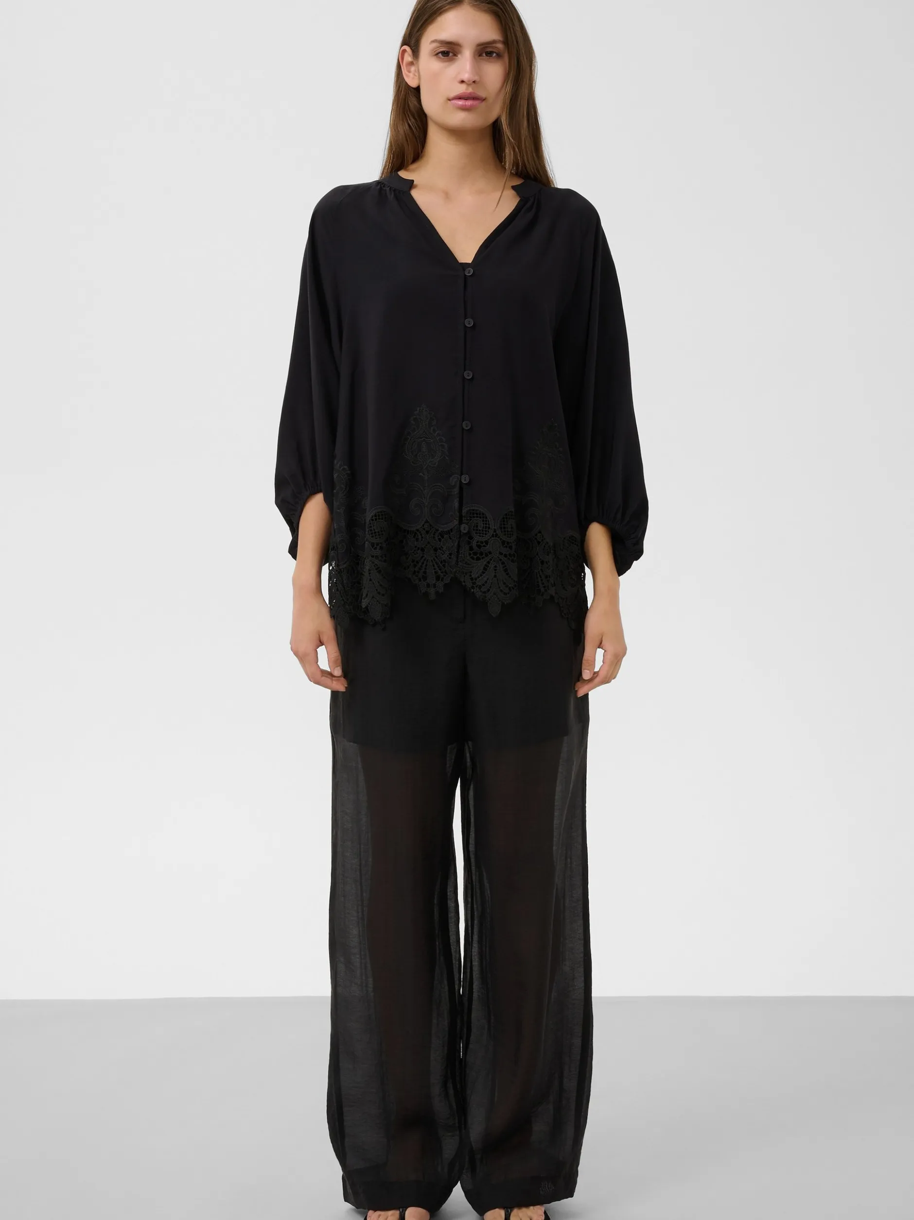 Soaked in Luxury Damen Bluse SLZinaida in schwarz