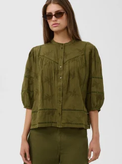 Soaked in Luxury Damen Bluse SLEmbla in khaki