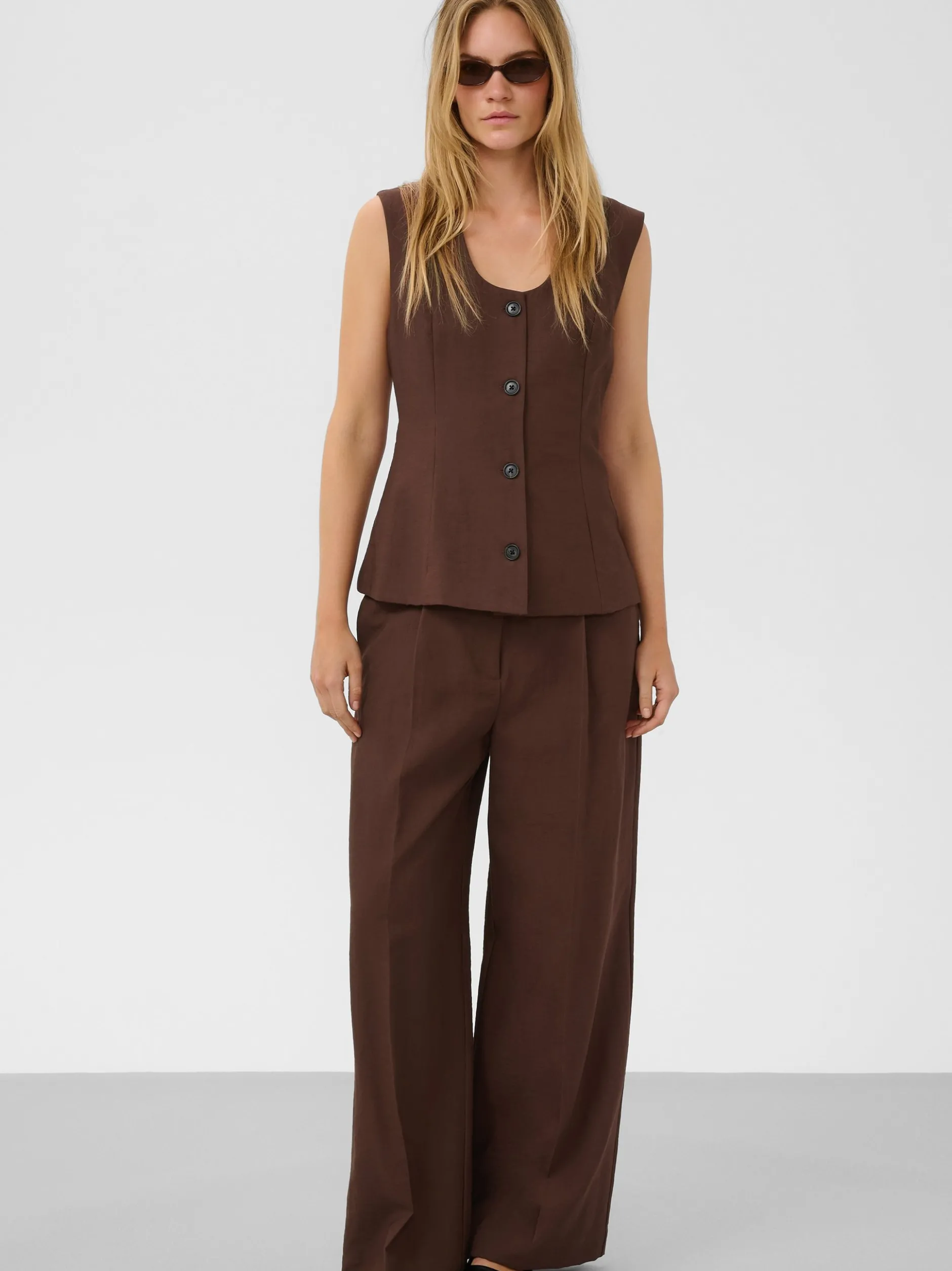 Soaked in Luxury Damen Hose SLSemiki in braun