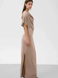 Soaked in Luxury Damen Kleid - Evilia in beige