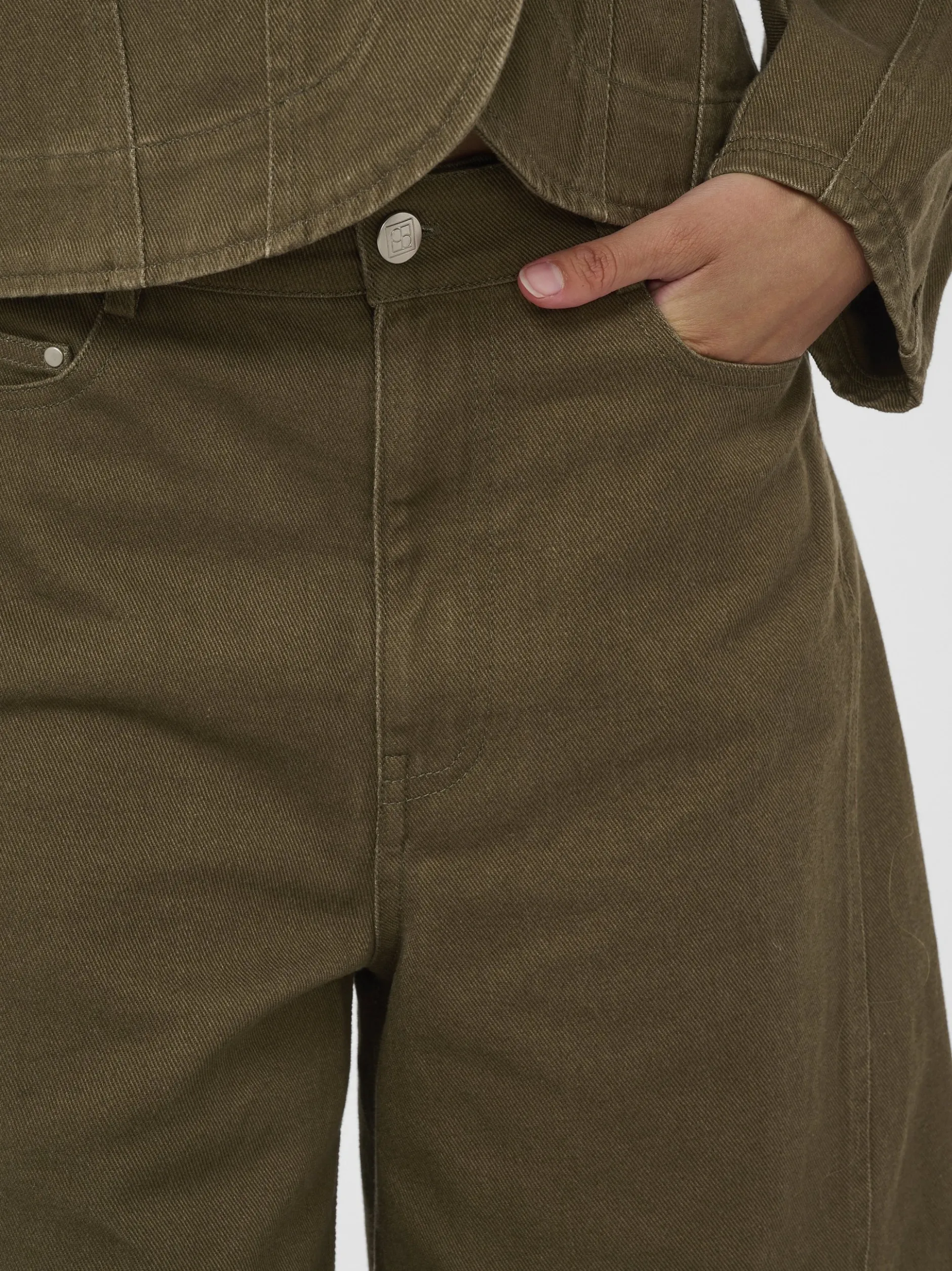 Soaked in Luxury Damen Shorts SLSanaga in khaki