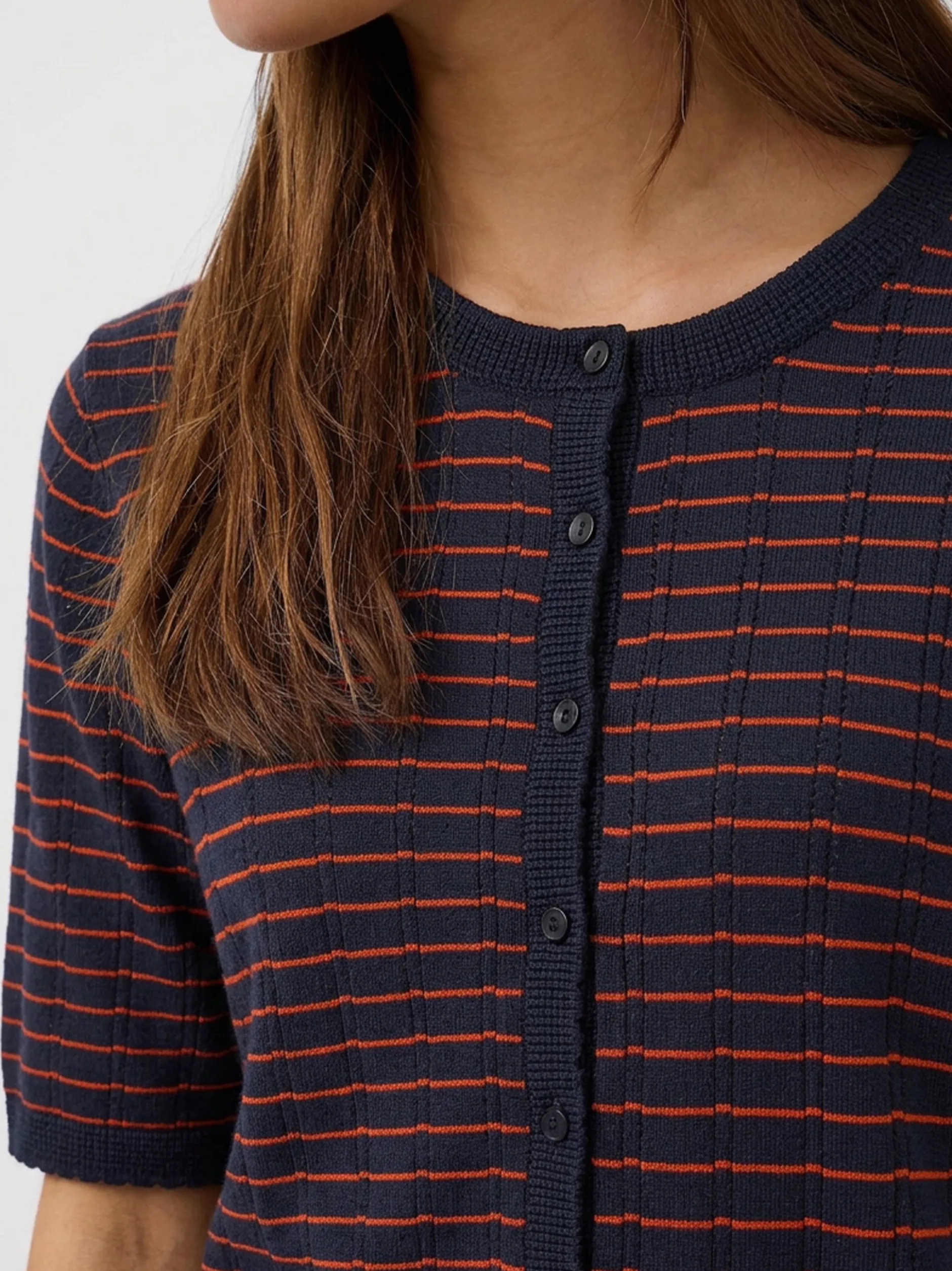 Soaked in Luxury Damen Strickjacke SLSpina in marine rot