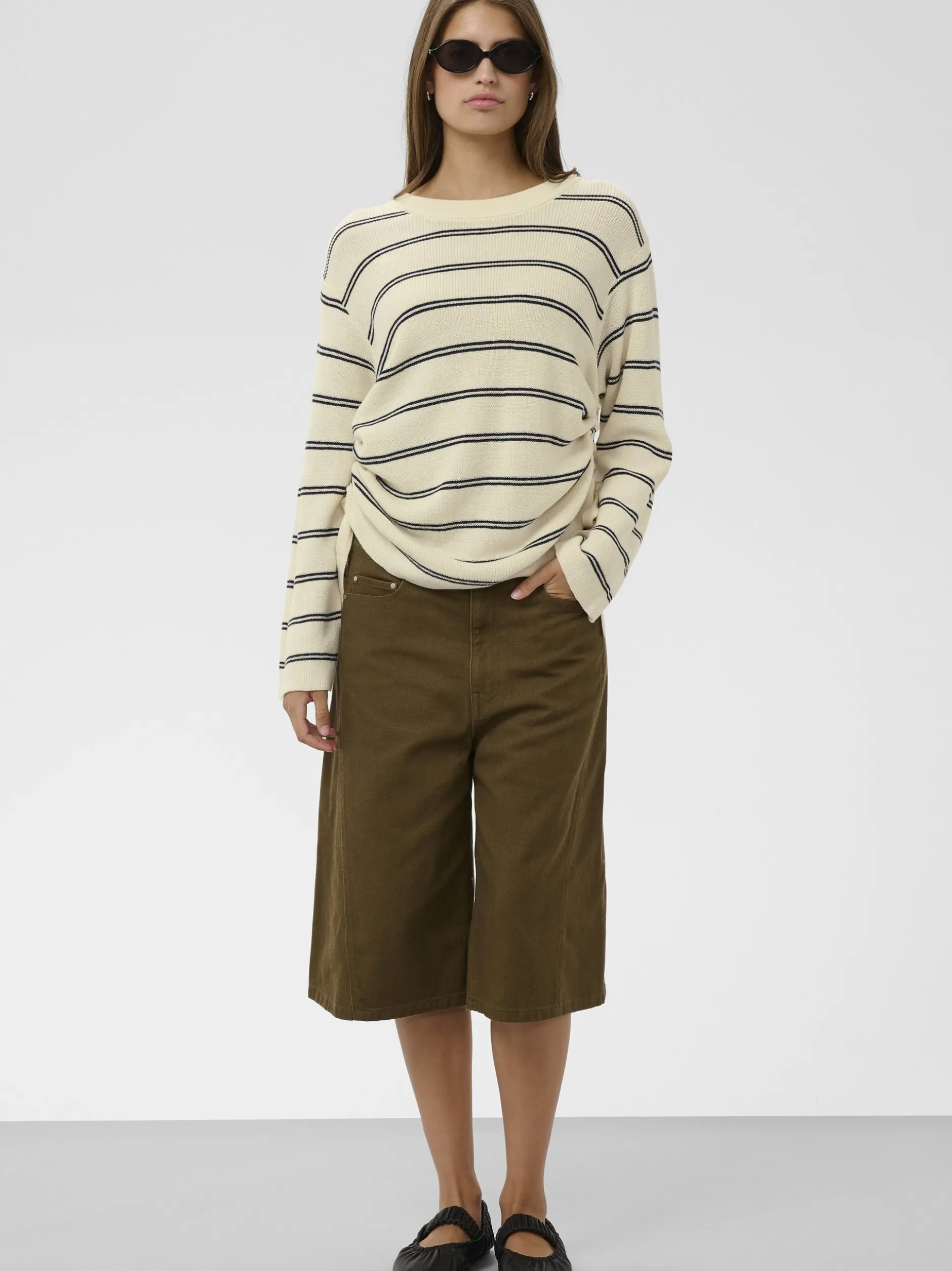 Soaked in Luxury Damen Strickpullover SLSanja in vanille