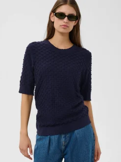 Soaked in Luxury Damen Strickpullover SLSpina in marine