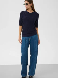 Soaked in Luxury Damen Strickpullover SLSpina in marine