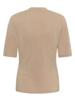 Soaked in Luxury Damen Wickelbluse SLColumbine in beige