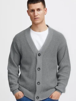 Solid Herren Cardigan - SDGore in grau