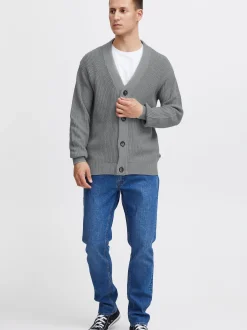 Solid Herren Cardigan - SDGore in grau