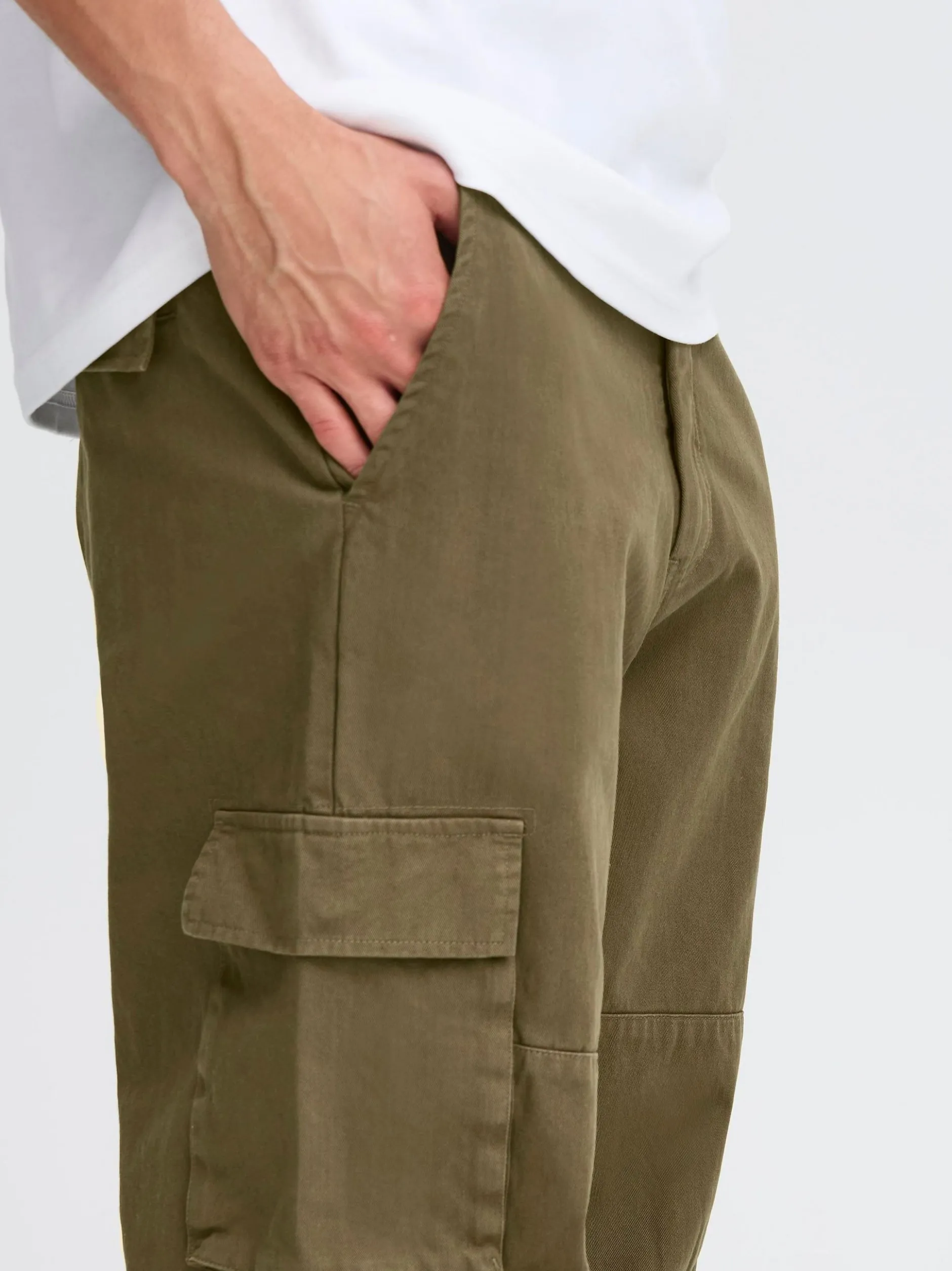 Solid Herren Cargohose - SDLiam in grün