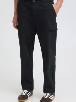 Solid Herren Cargohose - SDMohan Stretch in schwarz
