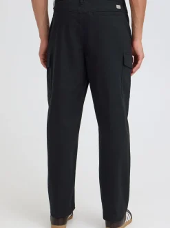 Solid Herren Cargohose - SDMohan Stretch in schwarz