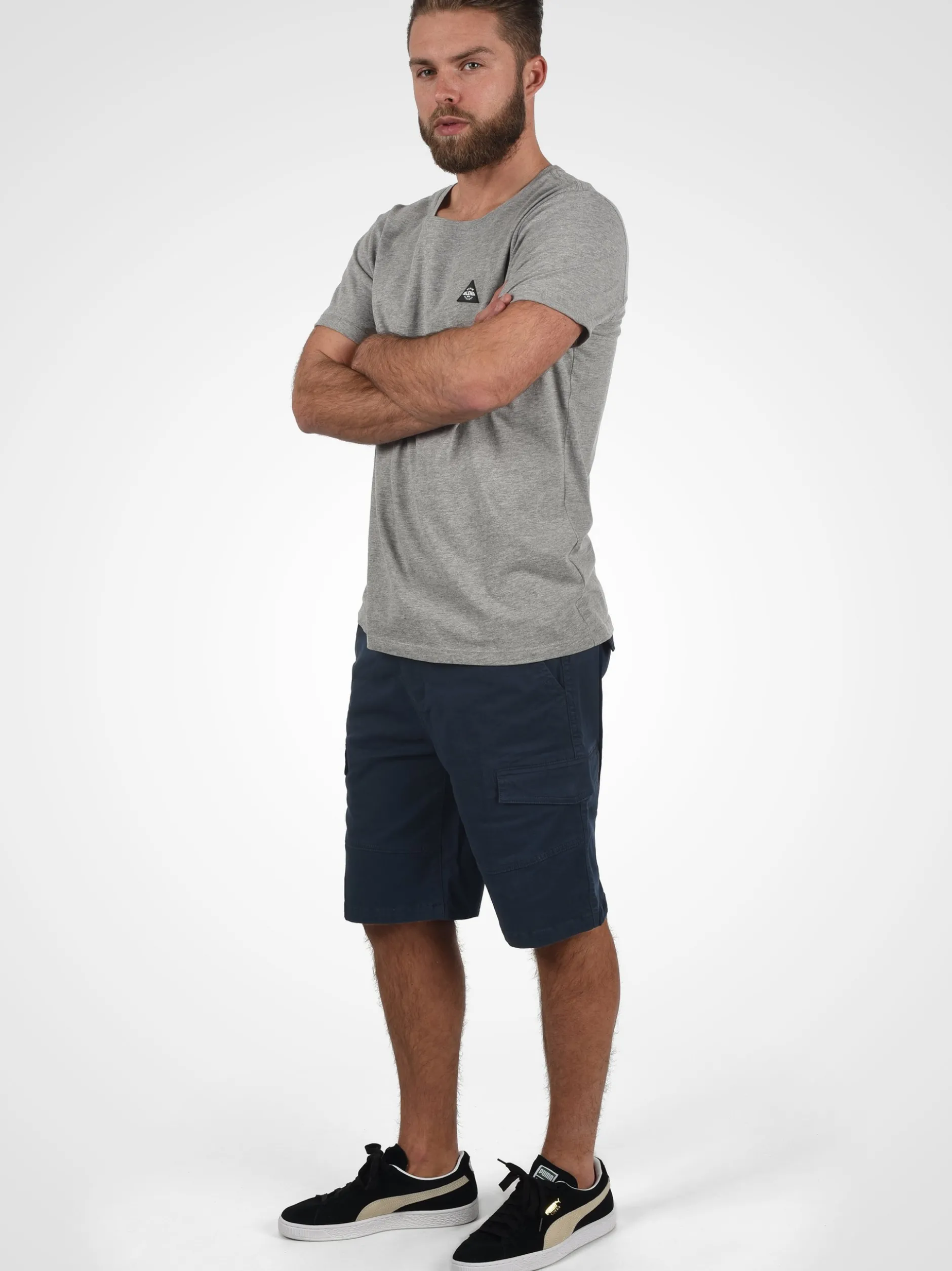 Solid Herren Cargoshorts - SDHenik in blau