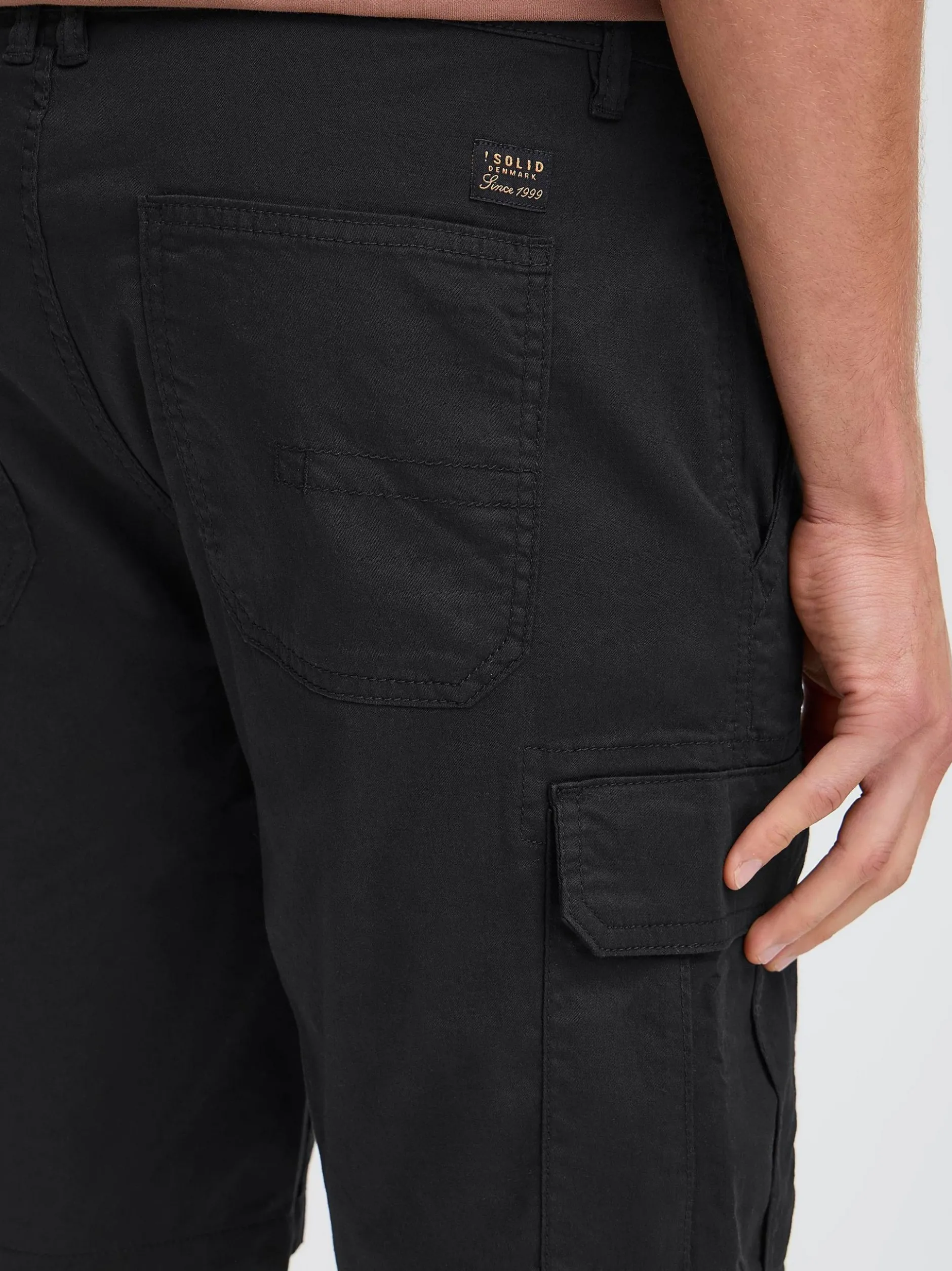 Solid Herren Cargoshorts - SDKallant in schwarz